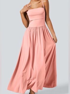 XLARGE.  HALARA  BREEZEFUL FLOWY FLARE MAXI DRESS